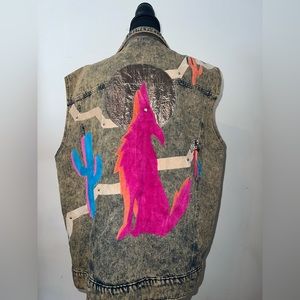 Vintage denim vest